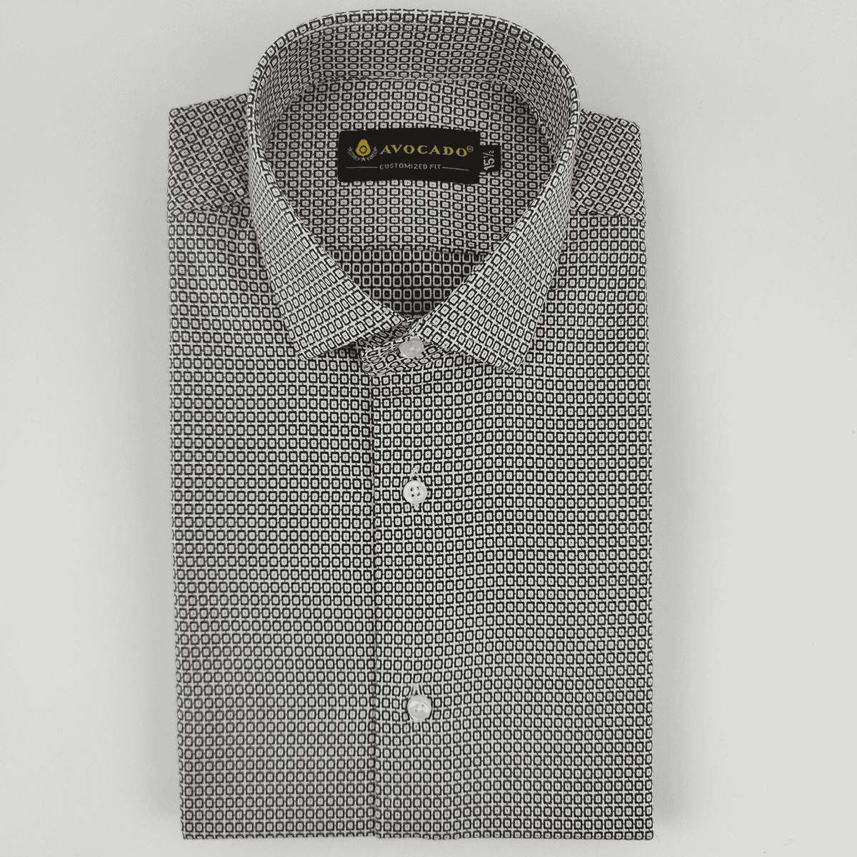 Dark Brown & White Check Shirt