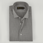 Dark Brown & White Check Shirt