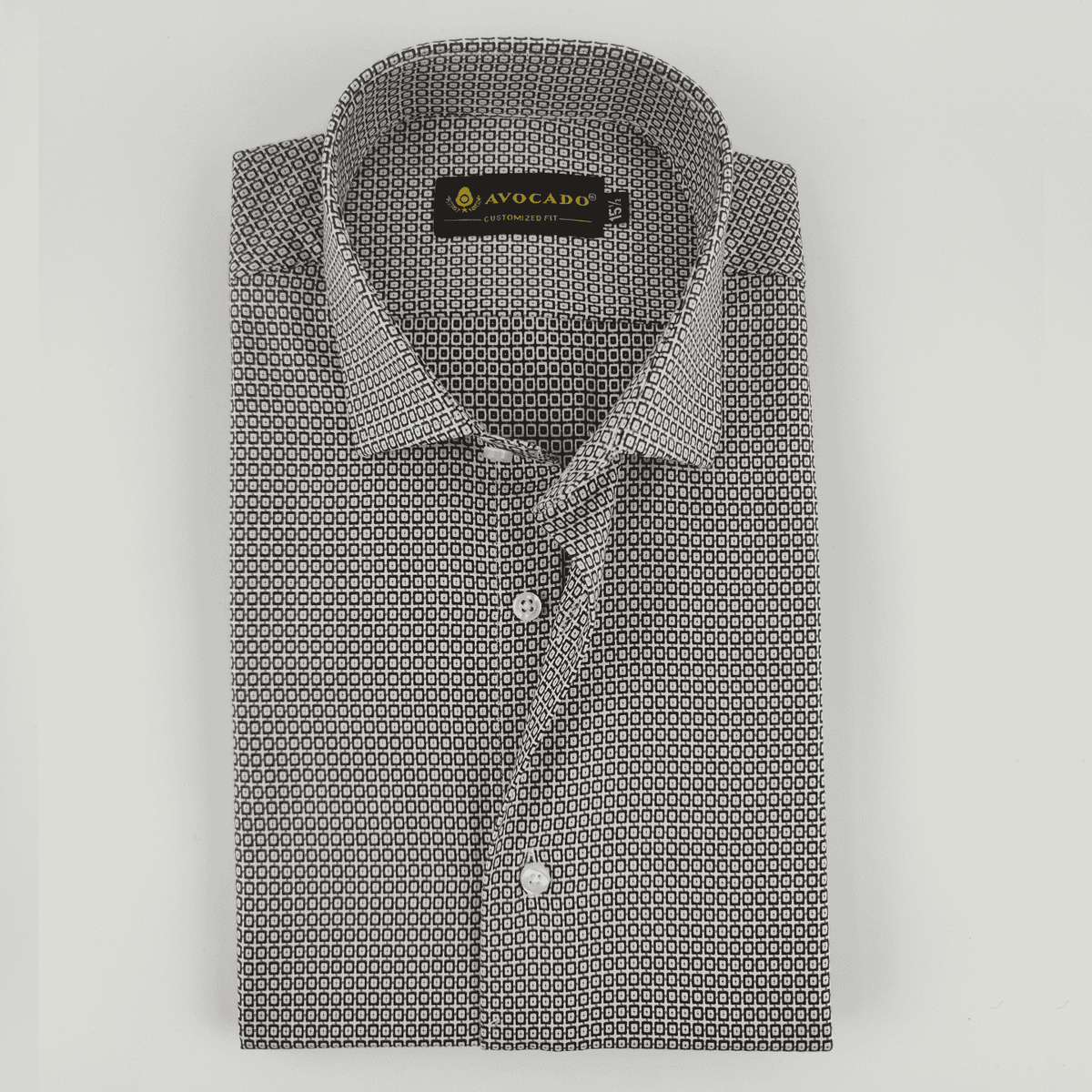 Dark Brown & White Check Shirt