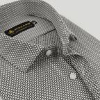 Dark Brown & White Check Shirt
