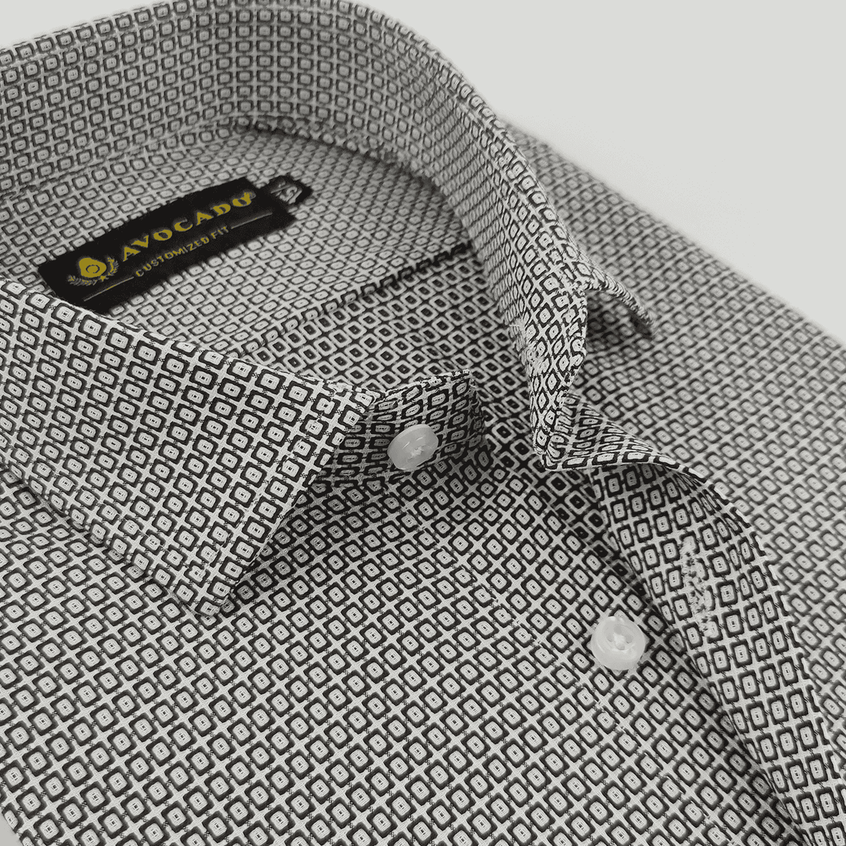 Dark Brown & White Check Shirt