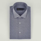 Navy Blue Gingham Check Shirt