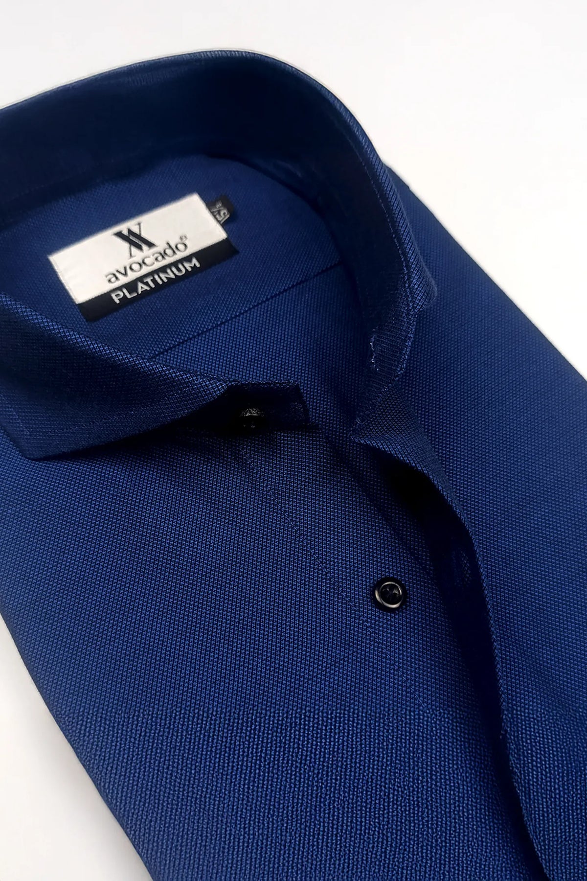 Dark Navy Self Texture Formal Shirt