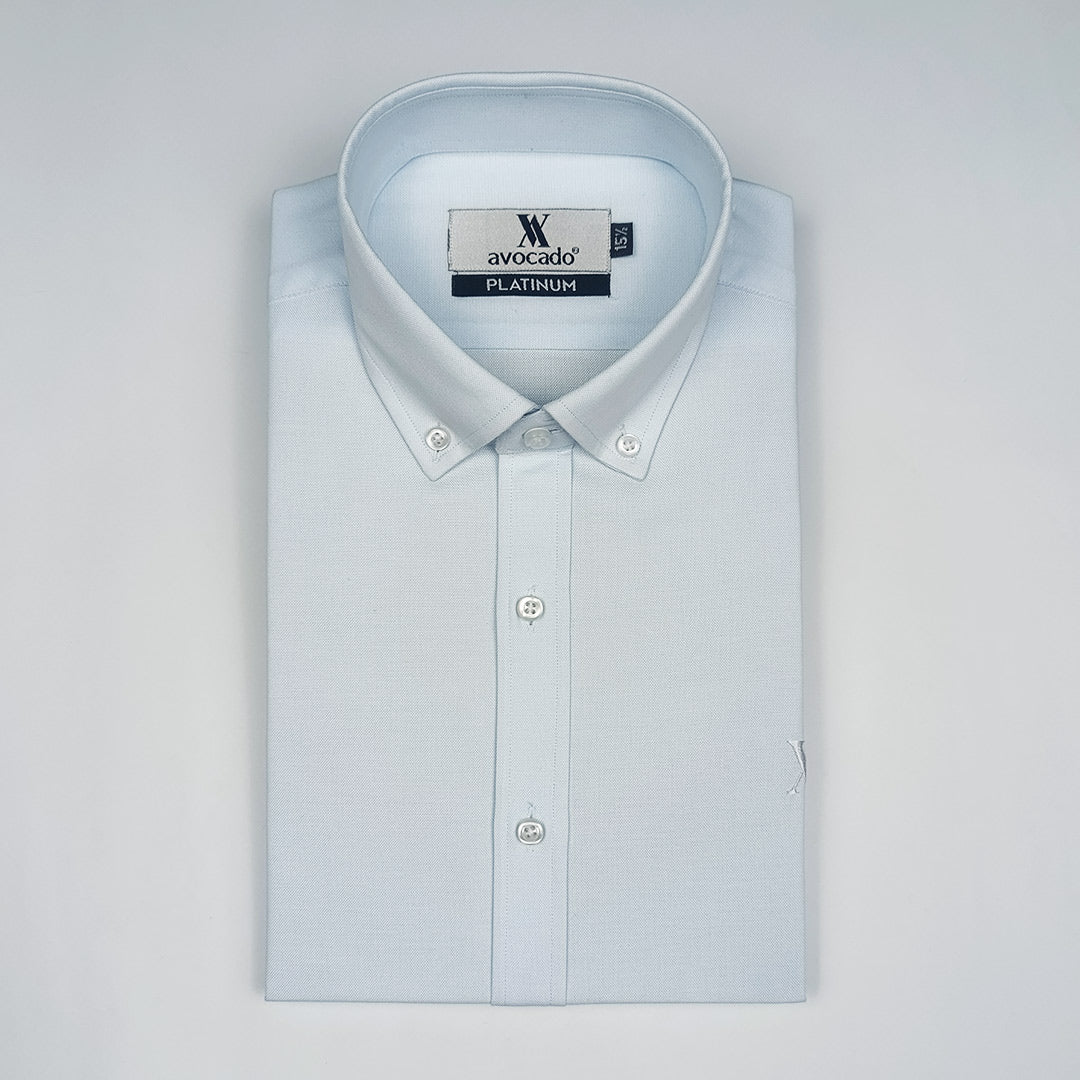 Light Sky Blue Oxford Button Down Shirt