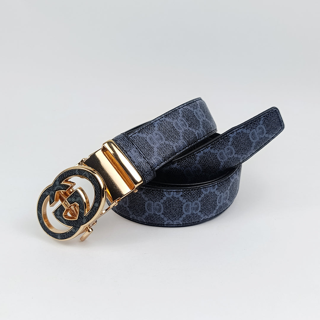 Light Blue & Dark Blue Printed Casual Belt