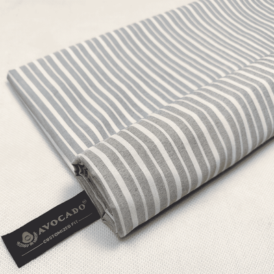 Grey & White Broadcloth Lining Shirt Fabric