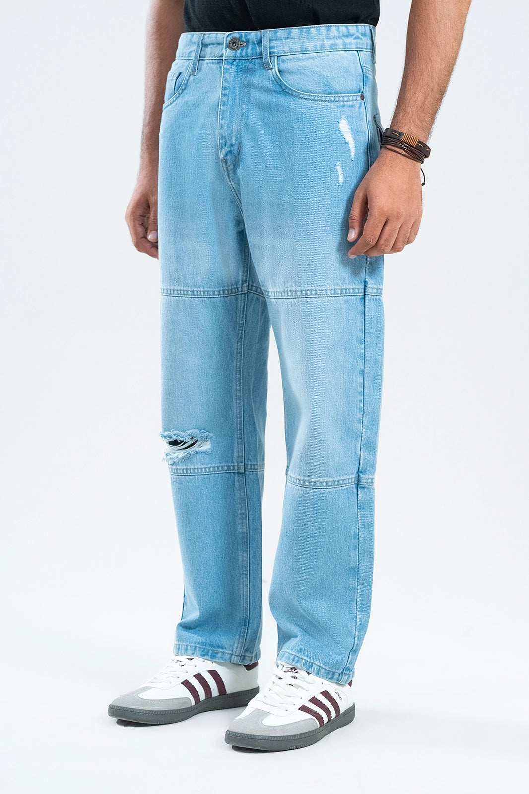 Ice Blue Grinding-Straight Fit