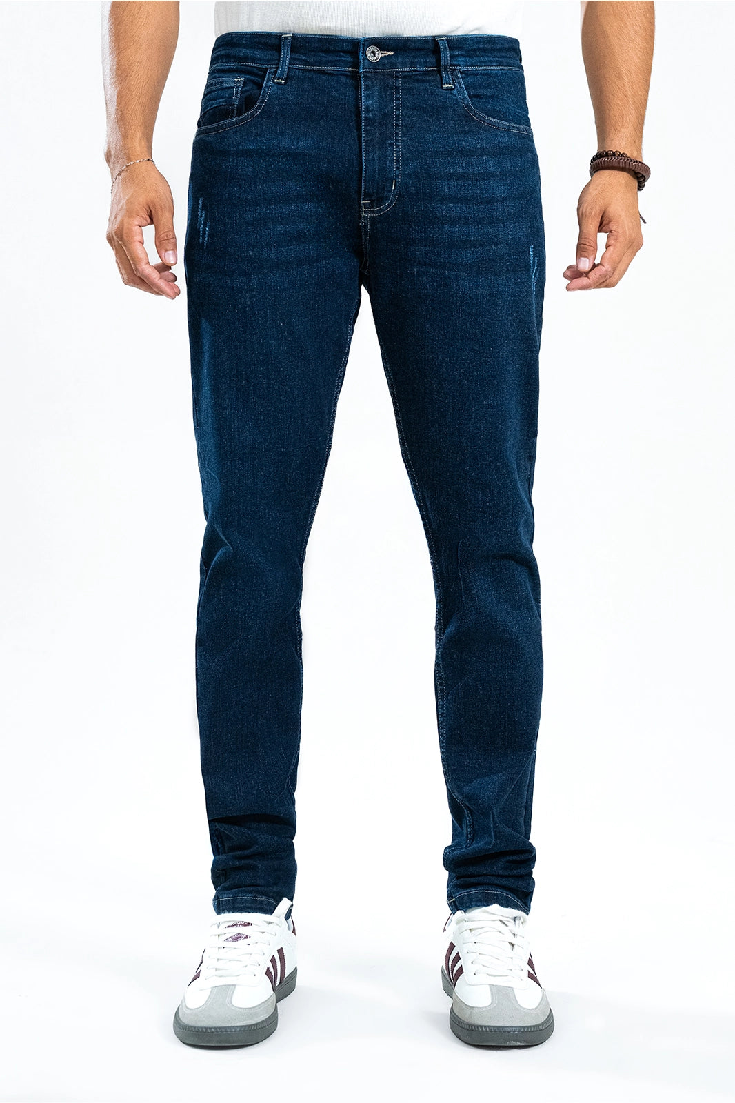 Deep Blue Grinding Denim – Ripped Clean, Built Bold | Slim Fit