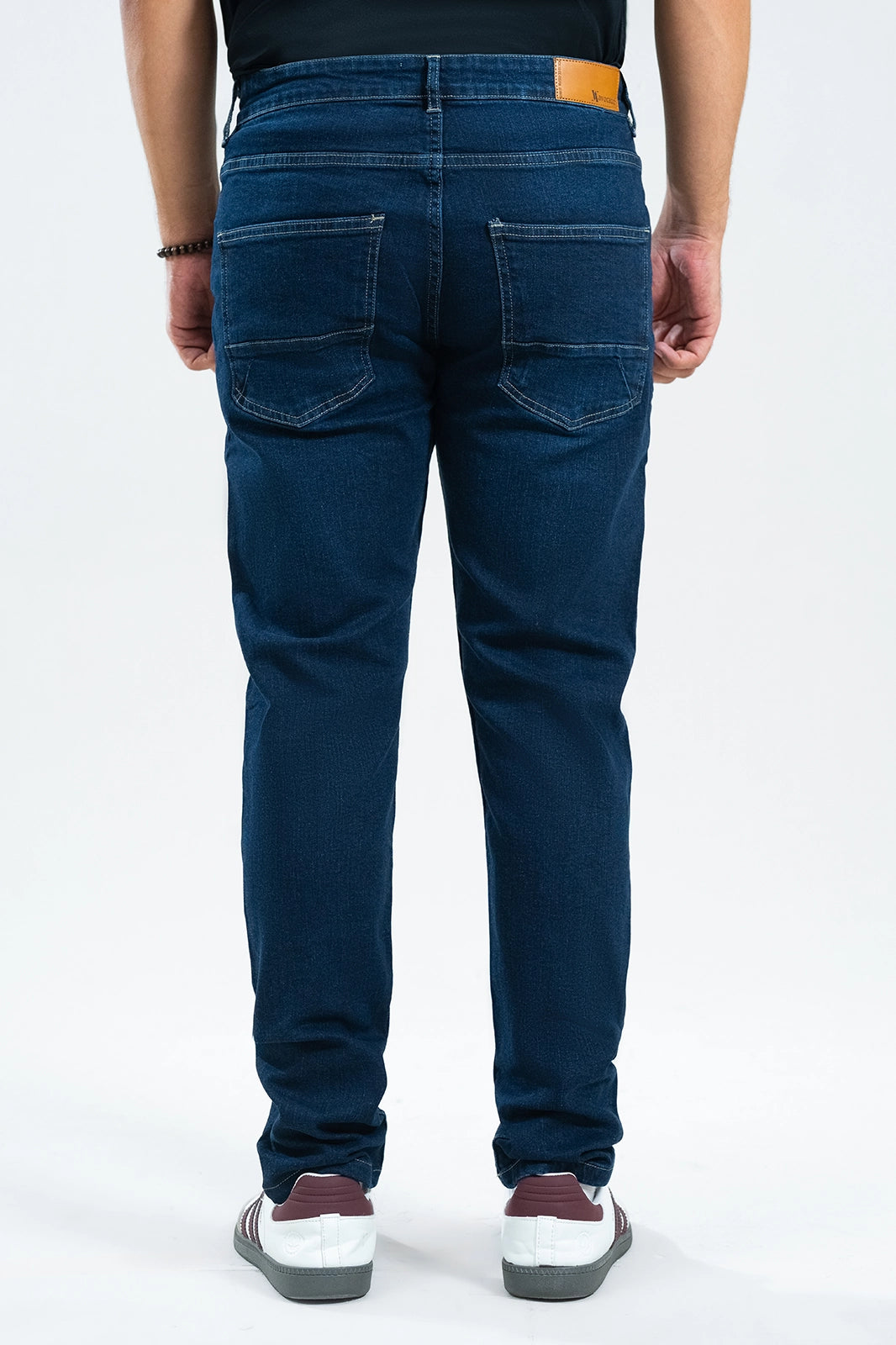 Deep Blue Stretch Denim – All Day Comfort That Moves | Slim Fit
