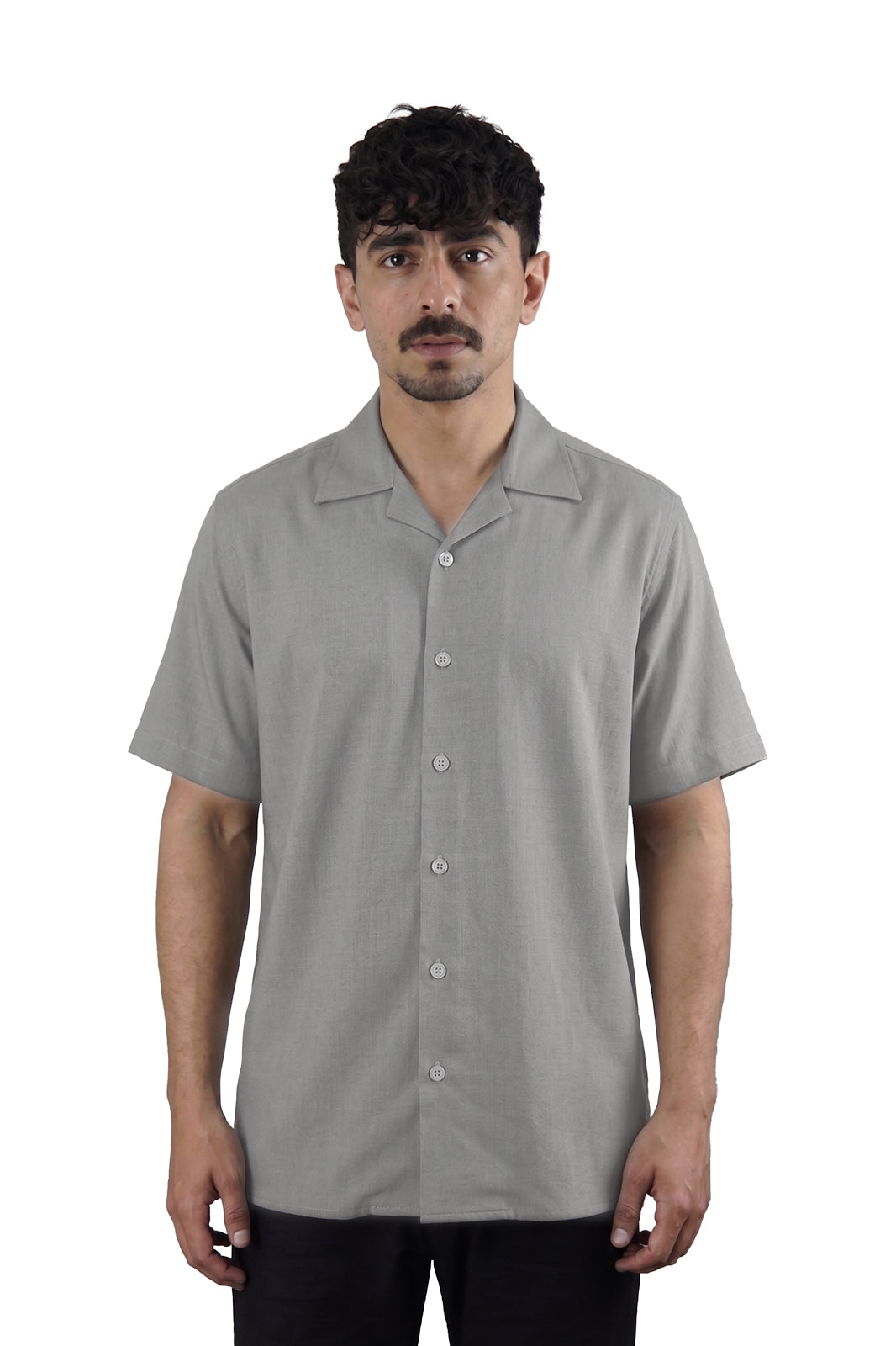 Rust Irish Linen Cuban Shirt