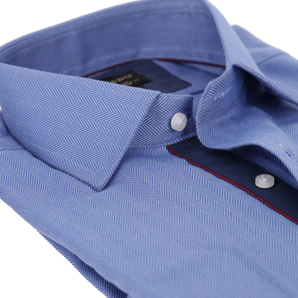 BLUE & RED PIPING SHIRT