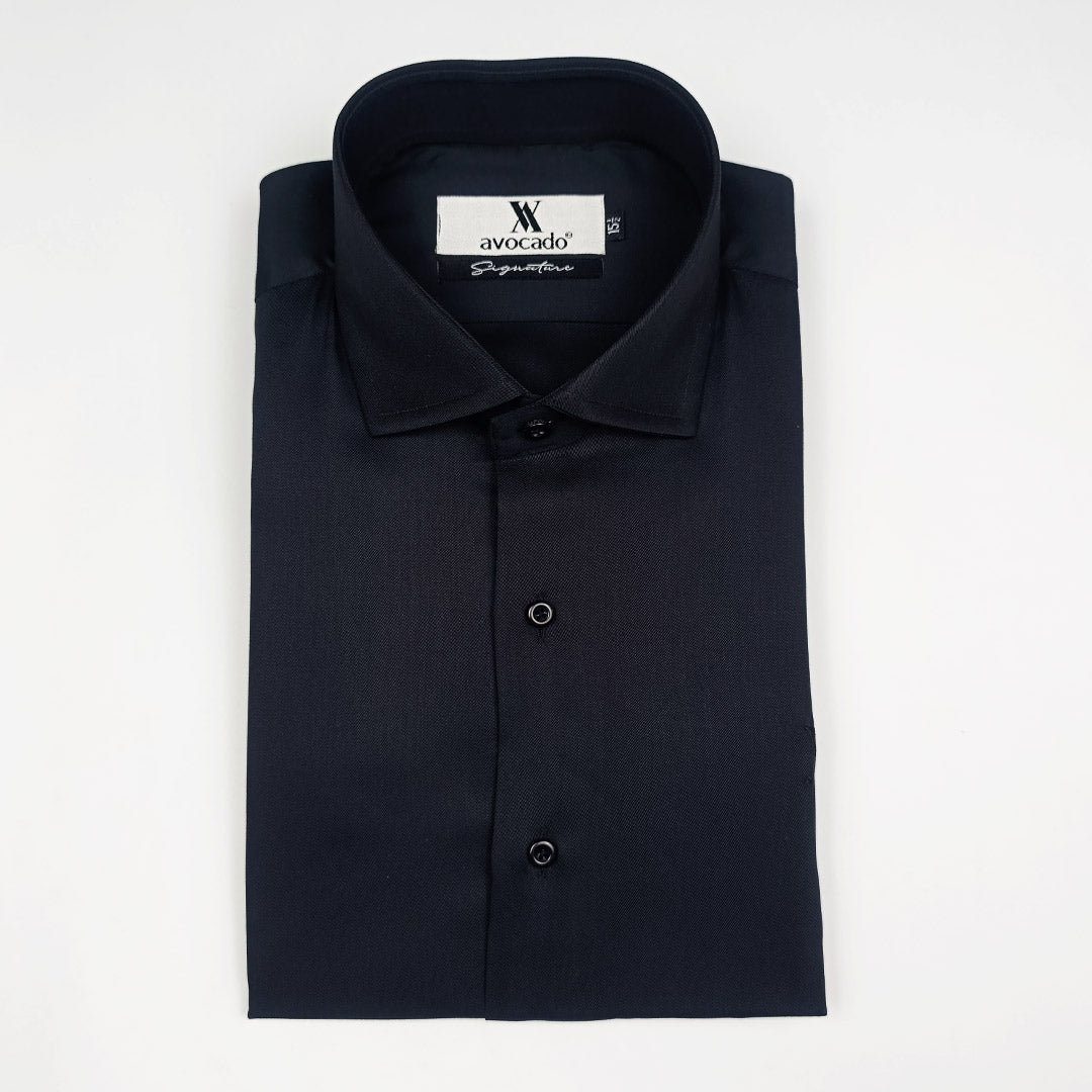 BLACK PLAIN FORMAL SHIRT