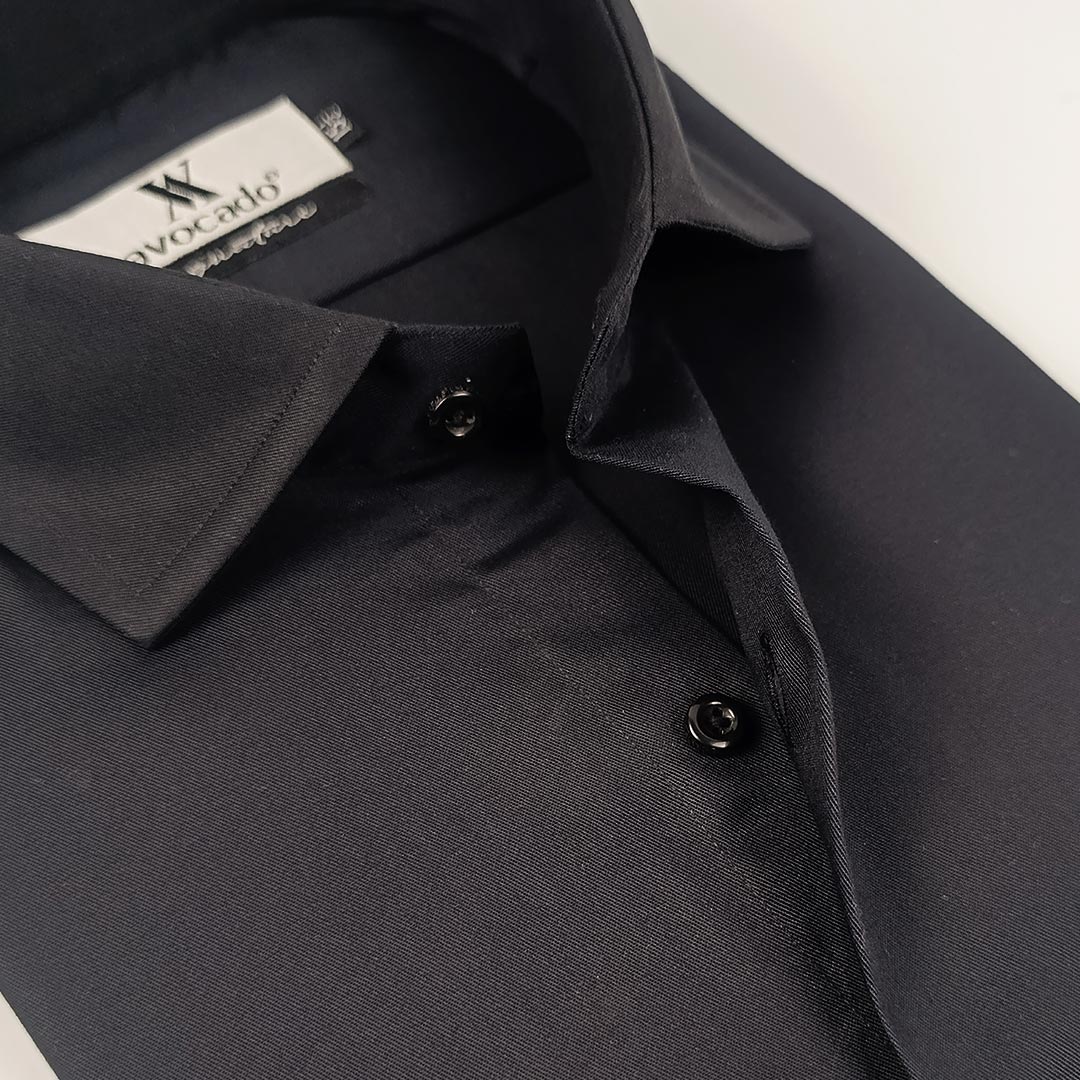 BLACK PLAIN FORMAL SHIRT