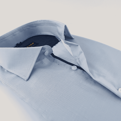 Dull Blue Harringbone Shirt