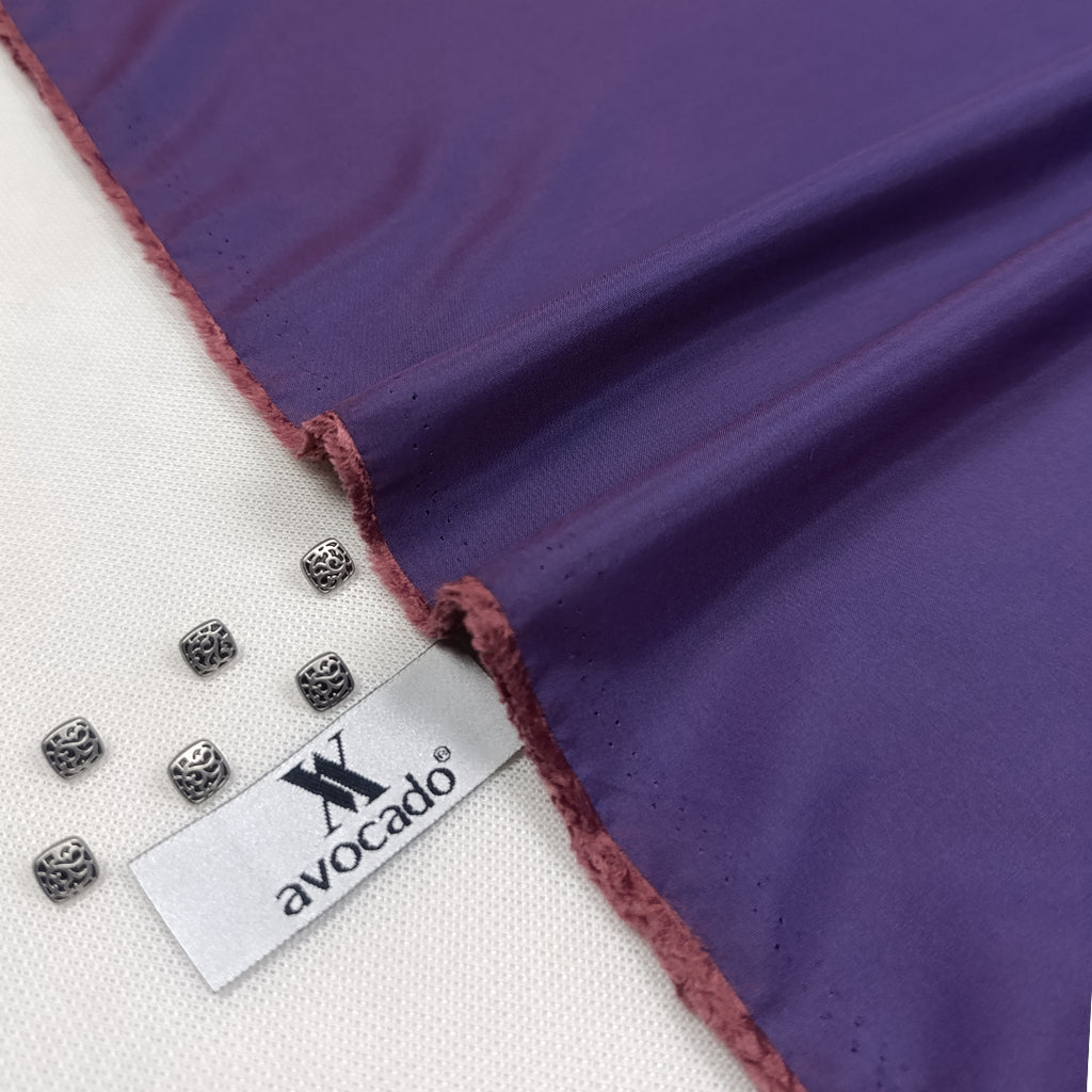 Purple two tone fall kameez shalwar fabric