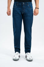 Deep Blue Stretch Denim – All Day Comfort That Moves | Slim Fit