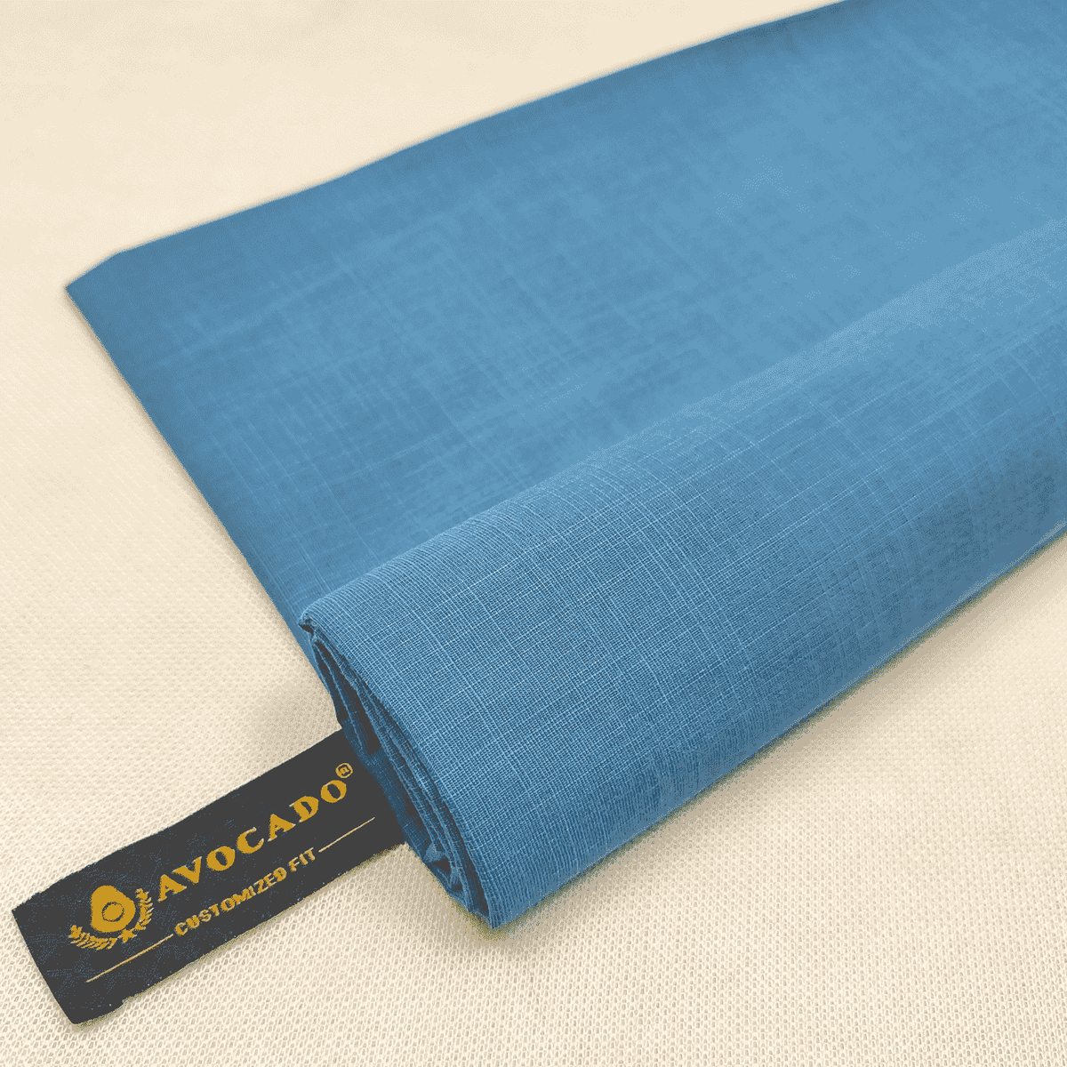 Turquoise Linen Shirt Fabric