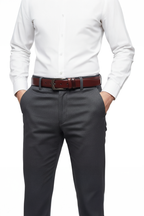Plain Dark Brown Formal Belt