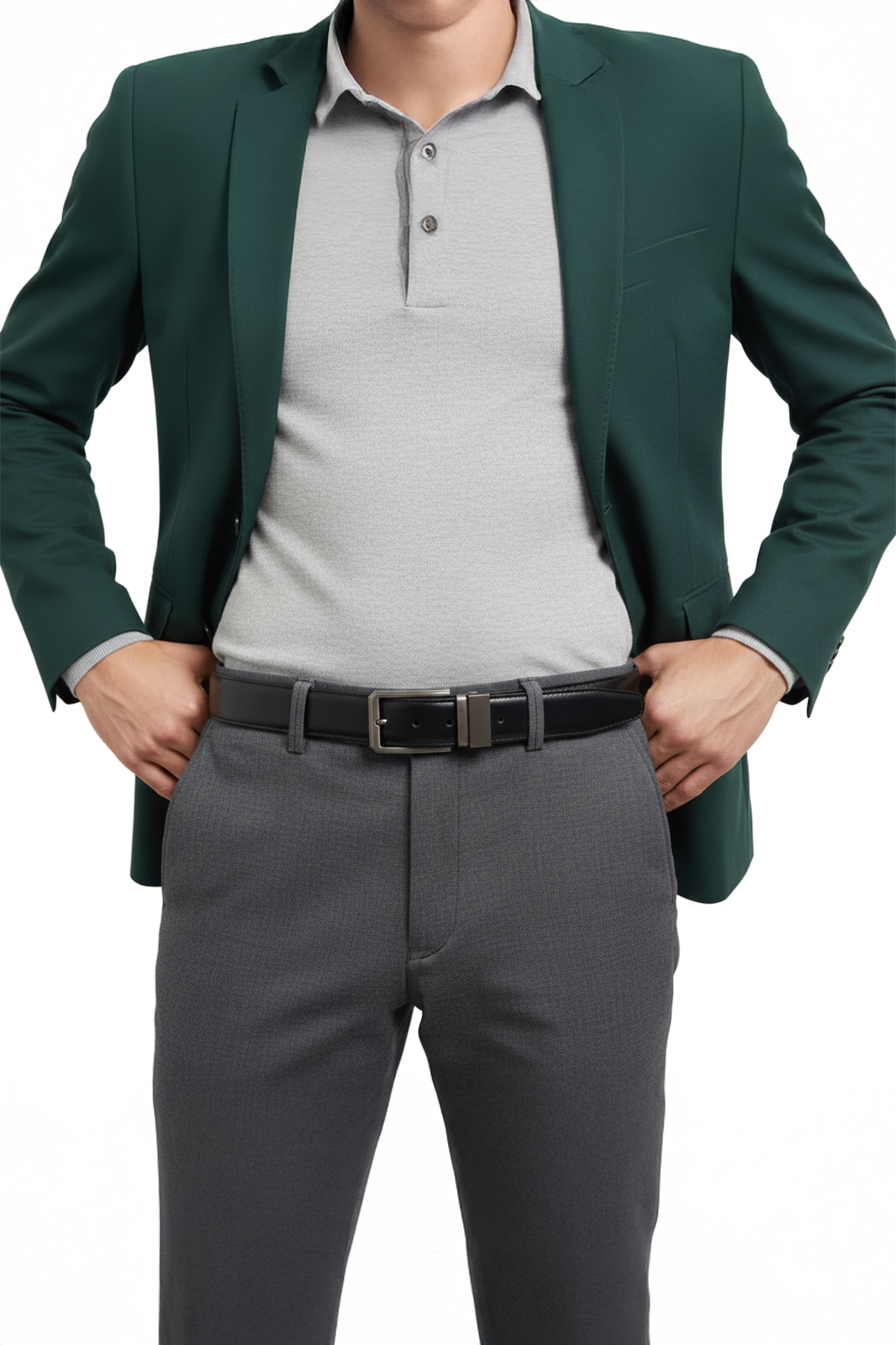 Black & Camel Brown Reversable Leather Belt