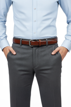 Bright Brown Synthetic Leather Belt