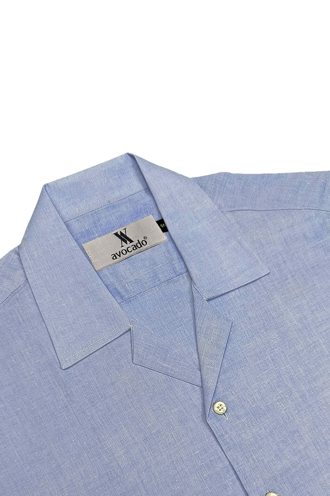 Muted Royal Irish Linen Cuban Shirt