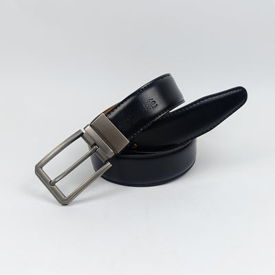 Black & Brown Reversable Leather Belt