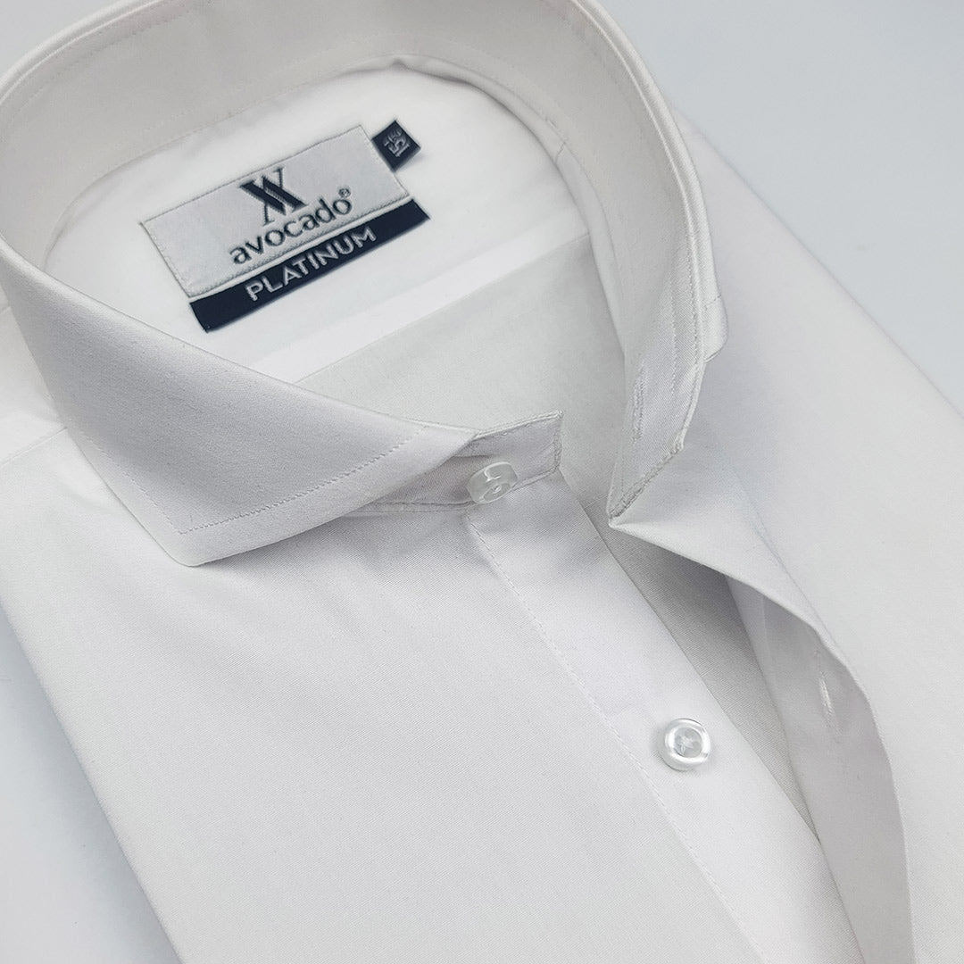 WHITE EMBROIDED LOGO SHIRT