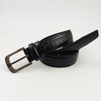 Black Texture Casual Belt