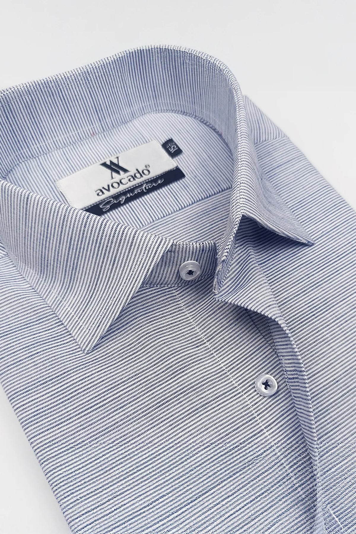Navy & White Irish Stripes Formal Shirt