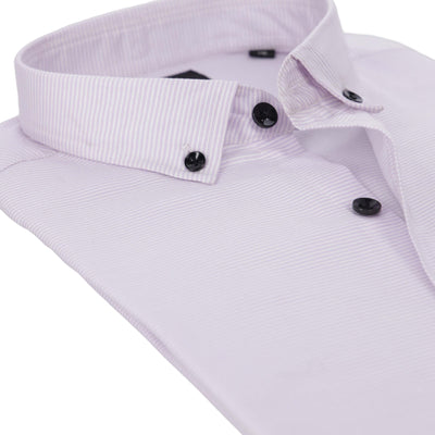 PURPLE & WHITE LINING BUTTON DOWN SHIRT