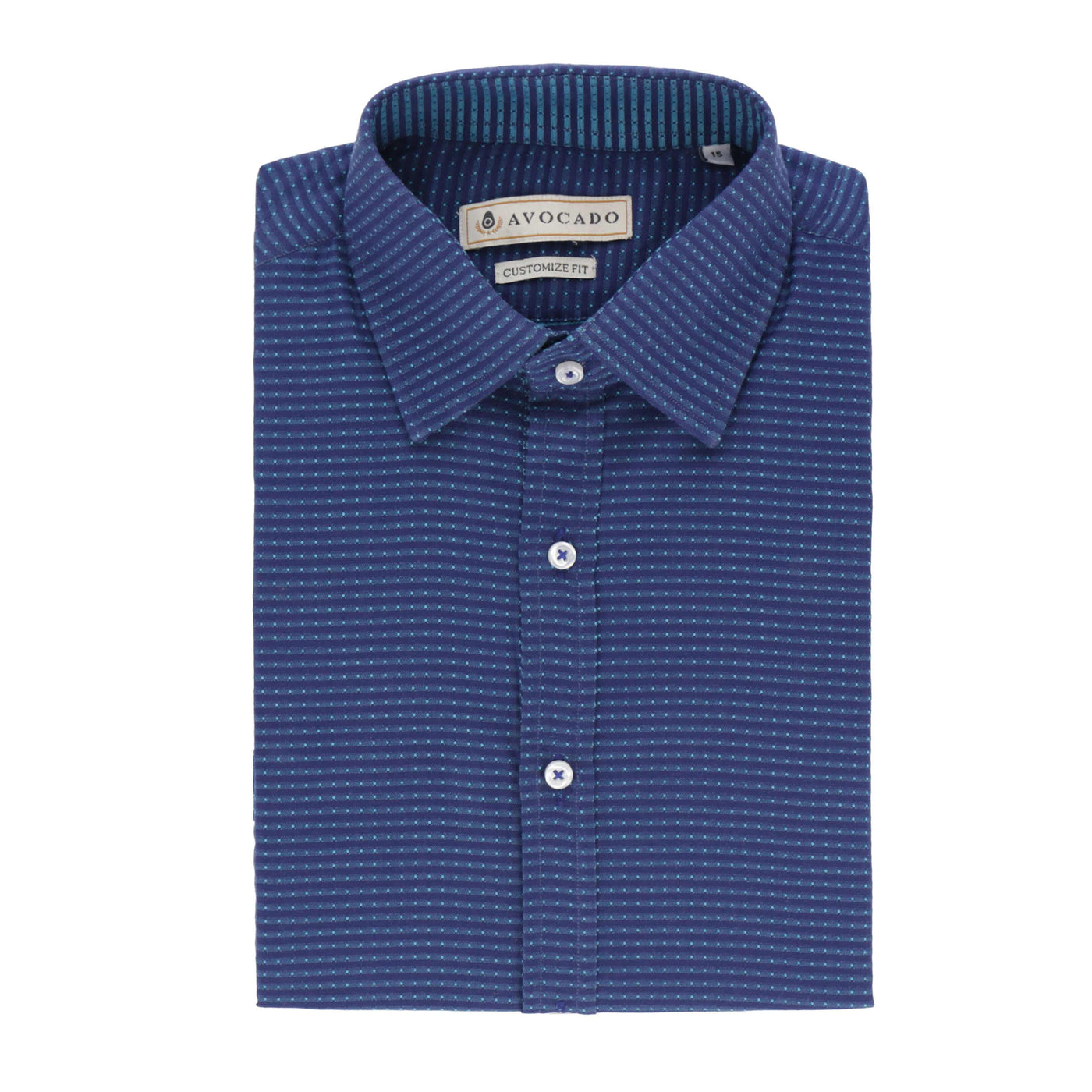 NAVY & TURQOISE DESIGNER SHIRT