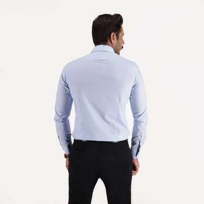 LIGHT BLUE TEXTURE SHIRT