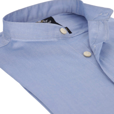 SKY BLUE BAN COLLAR SHIRT