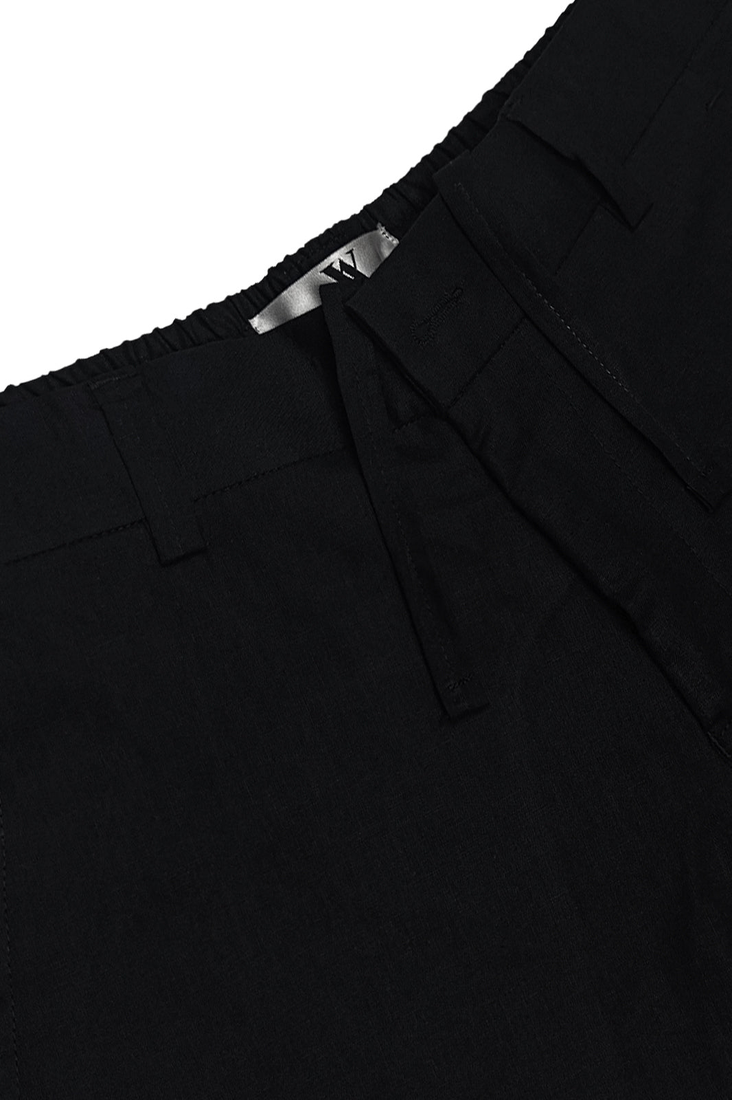 Classic Black Irish Linen Trousers