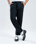 Classic Black Irish Linen Trousers