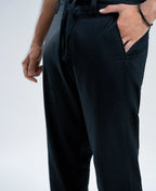 Classic Black Irish Linen Trousers