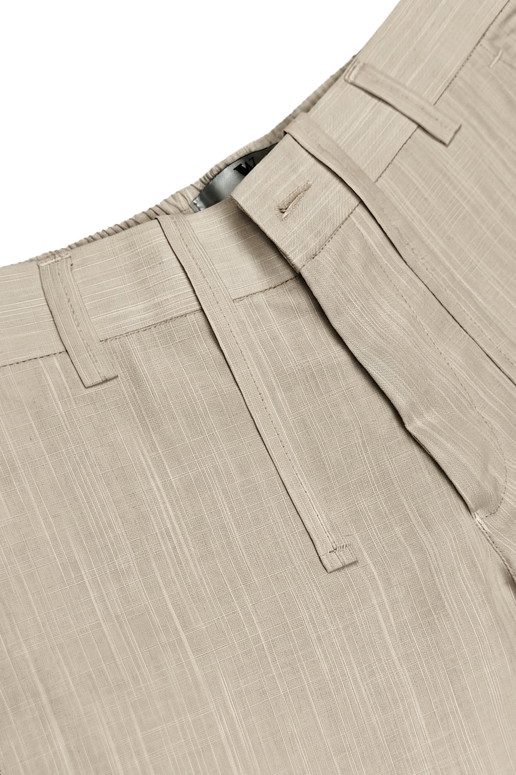 Light Peach Irish Linen Tailored Trousers