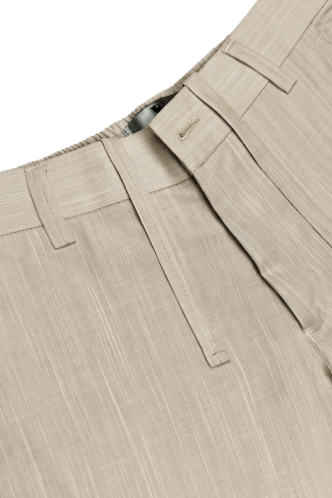Light Peach Irish Linen Tailored Trousers