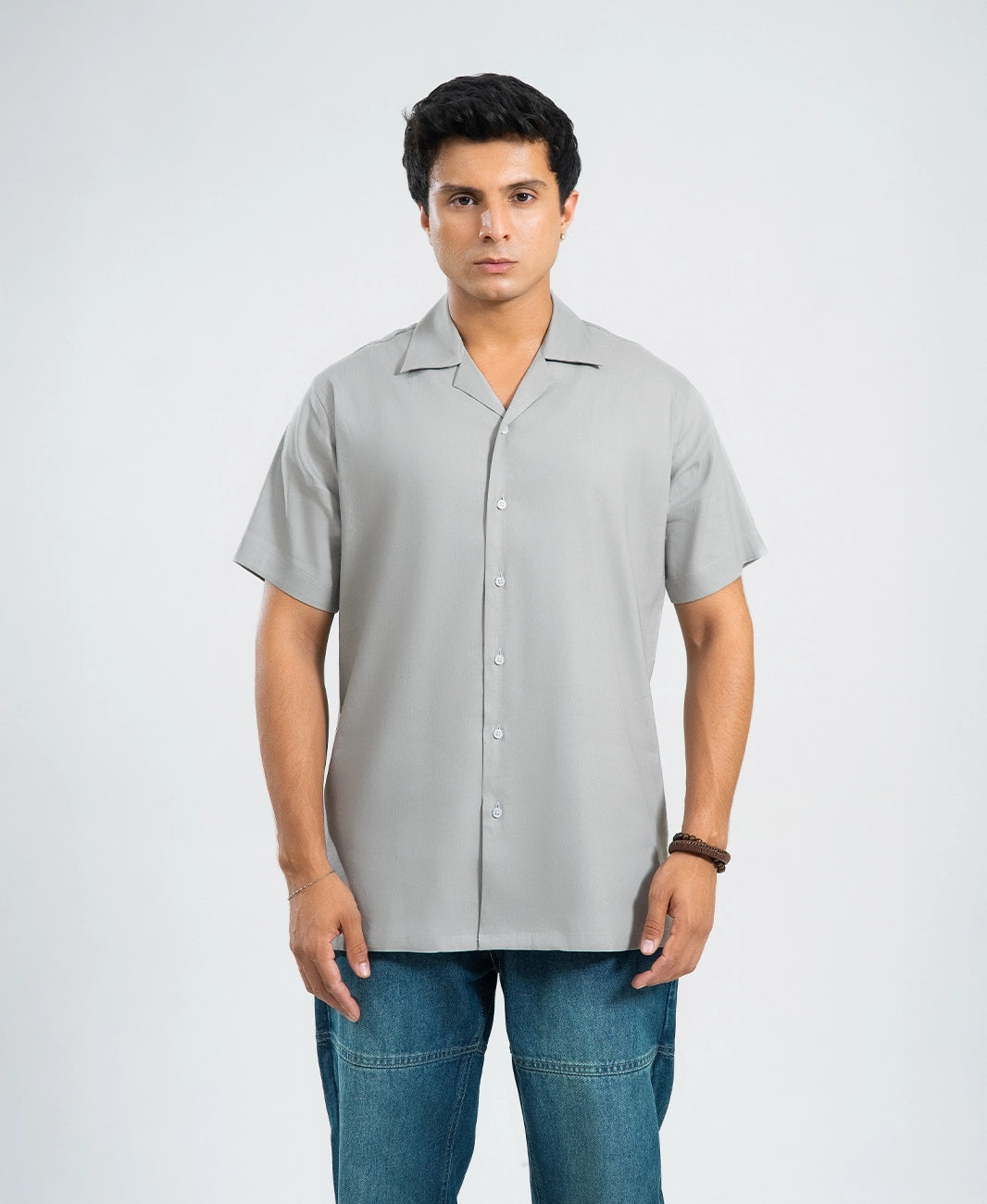 Rust Irish Linen Cuban Shirt