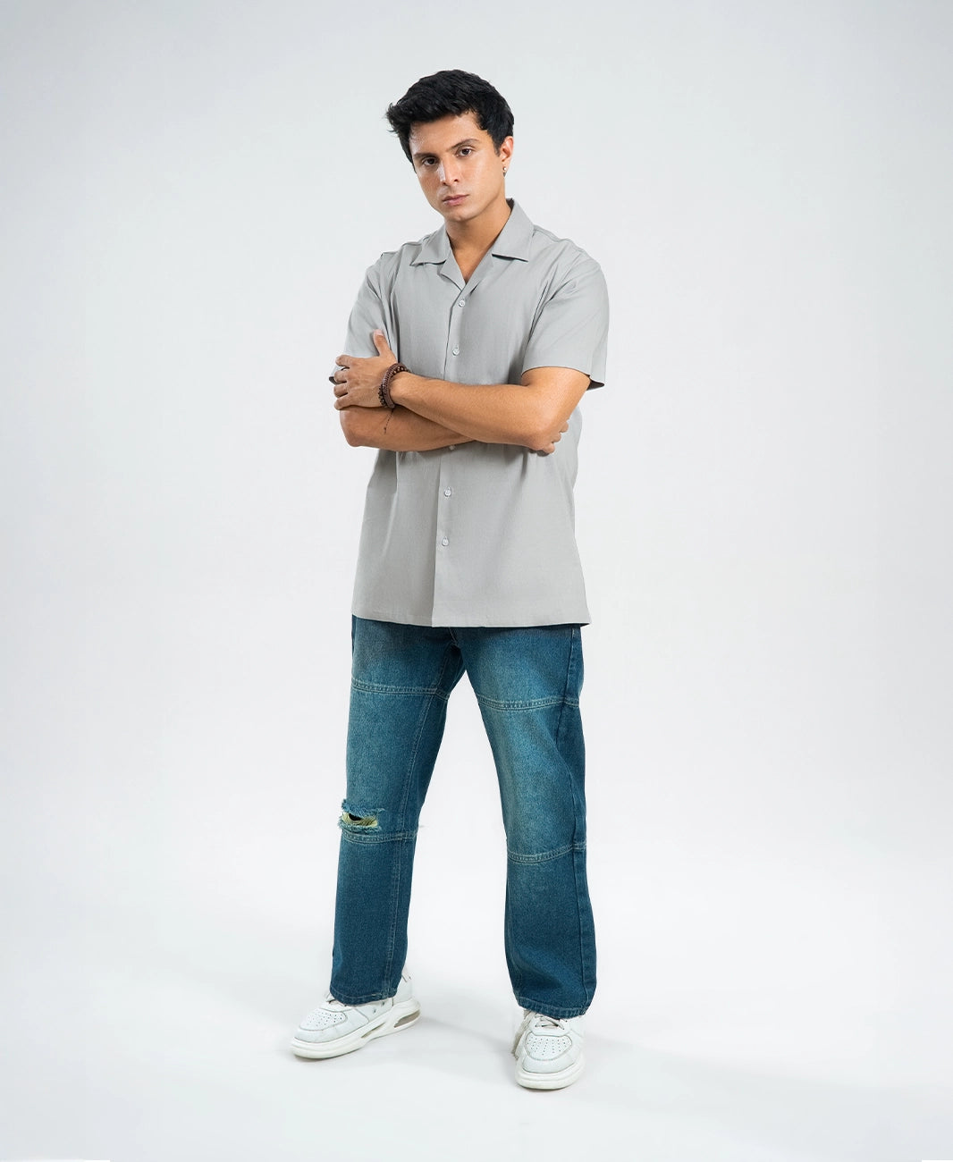 Rust Irish Linen Cuban Shirt