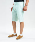 Sage Mist Textured Linen Shorts