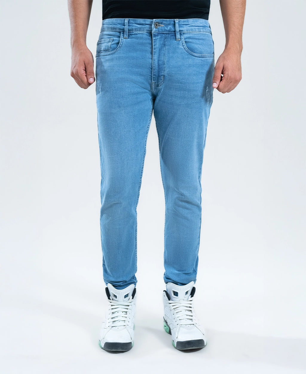 Light Blue Grinding Denim – Faded & Fearless | Slim Fit