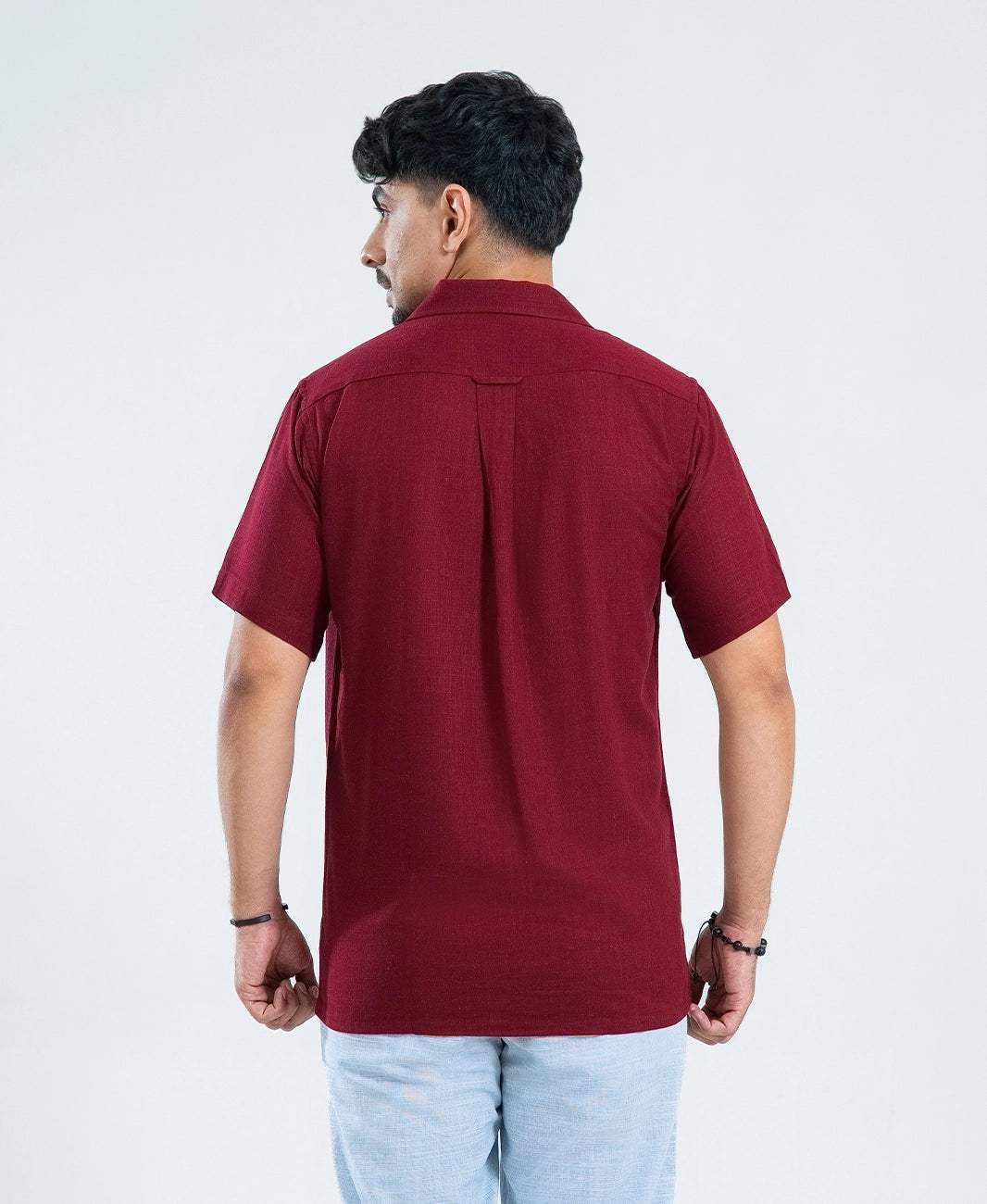 Maroon Reserve Double Pocket Cuban Shirt