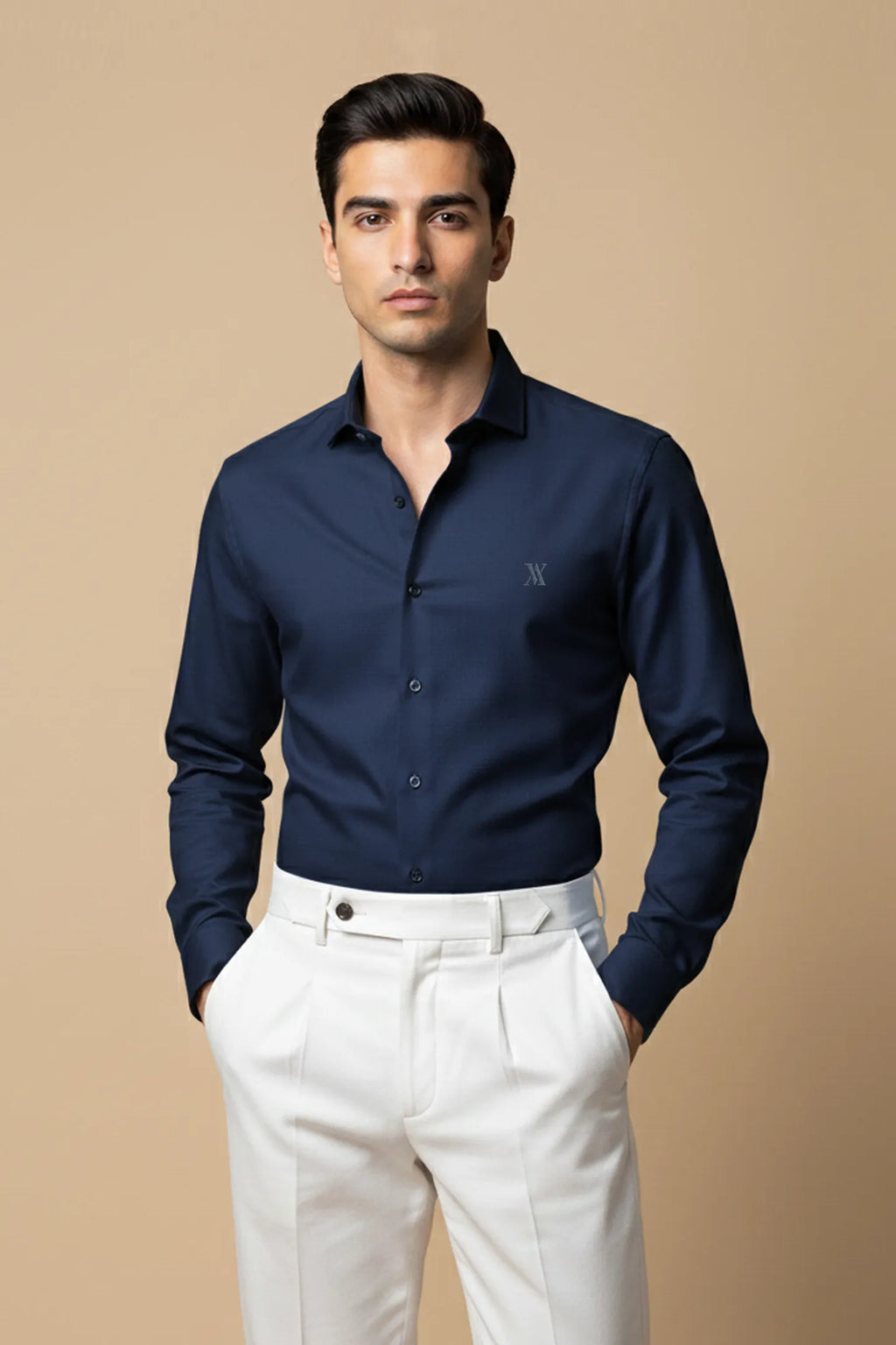 Navy Designer Shirt