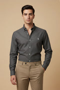 Bottle Green Oxford Button Down Shirt