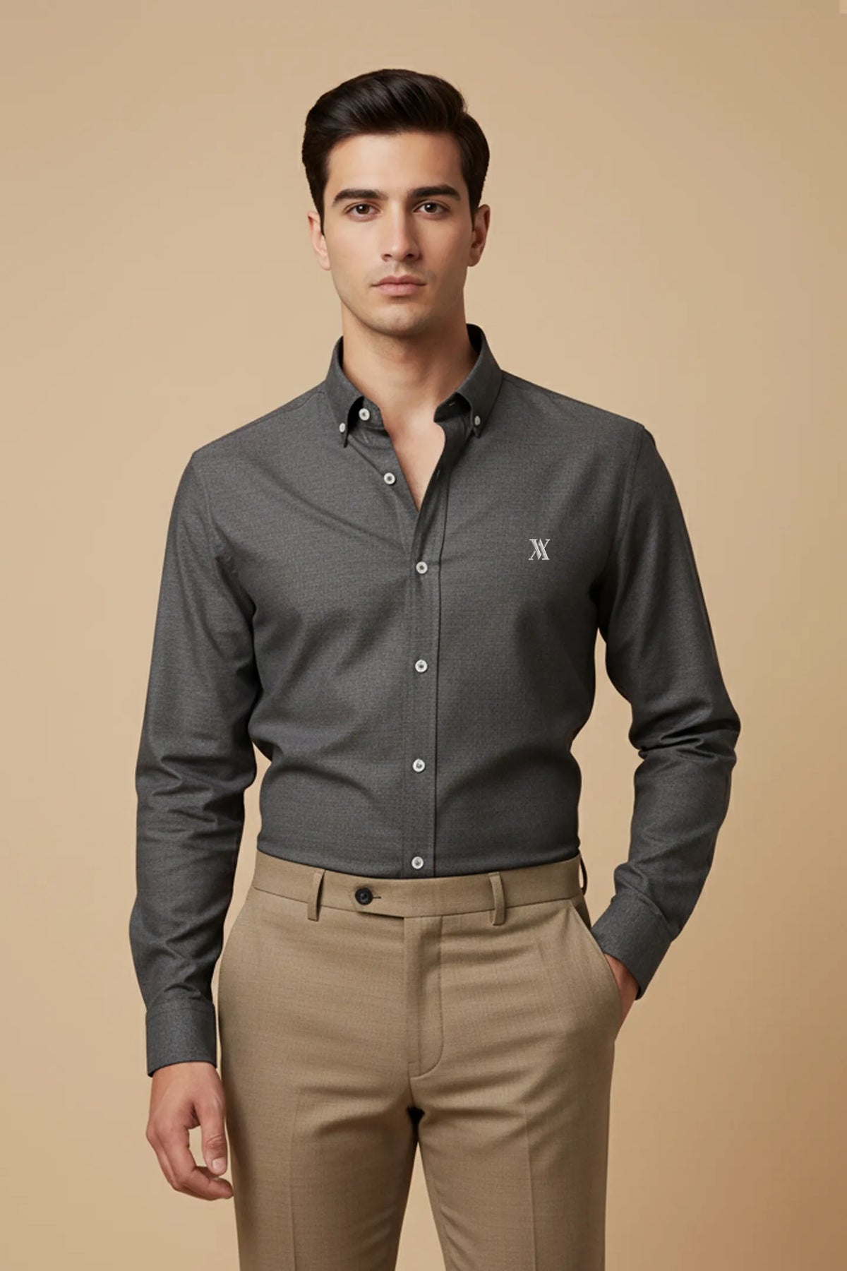 Bottle Green Oxford Button Down Shirt