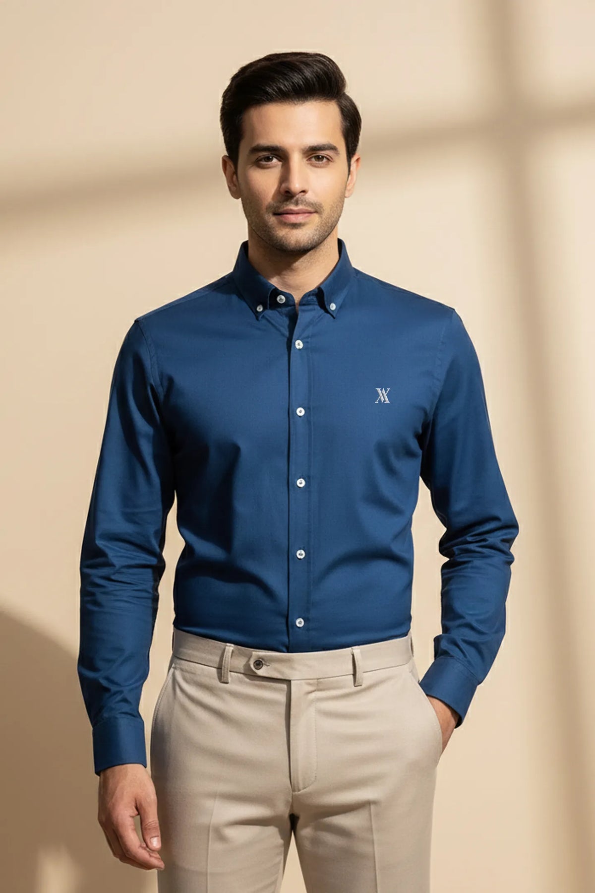 Dark Turquise Button Down Shirt