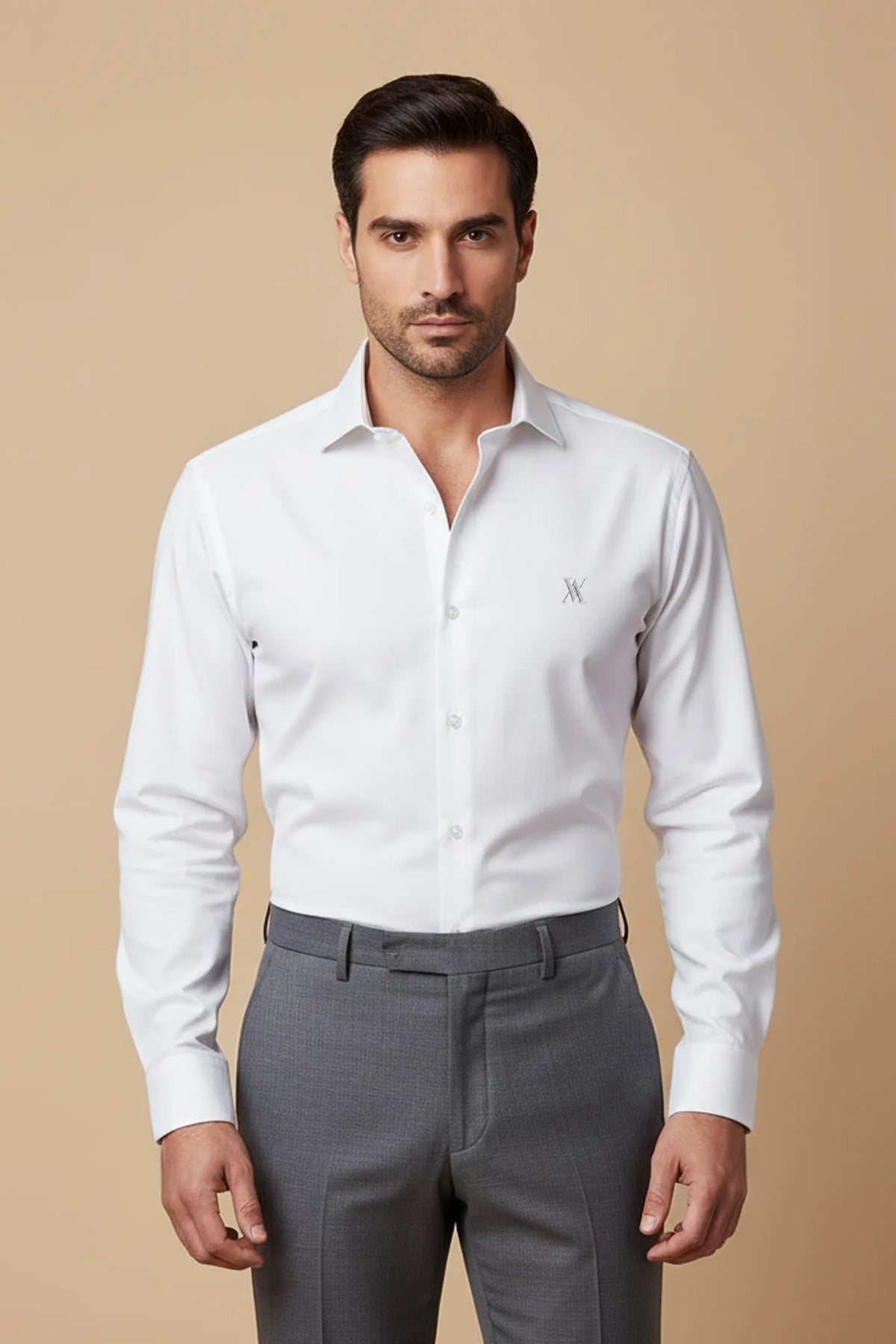 White Irish Linen Formal Shirt