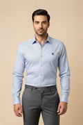 Navy & White Irish Stripes Formal Shirt