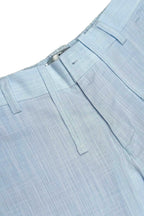 New Sky Blue Irish Linen Lightweight Trousers